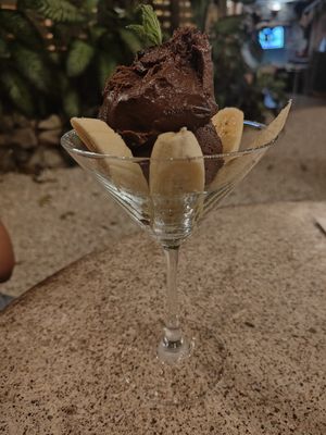 Vegan Chocolate Mousse at Sano Banano in Montezuma