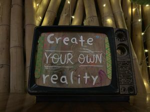 Fun decor! at Sano Banano in Montezuma