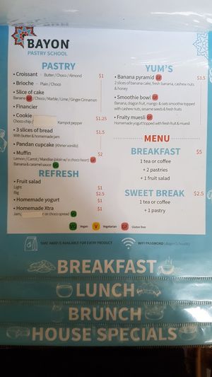 For more information, a menu and opening hours visit the-vegan-travelers.com at Bayon Pastry School Coffee Shop in Siem Reap