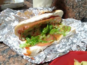 New vegan Hot Dog at El Antojao Burger in Gran Canaria