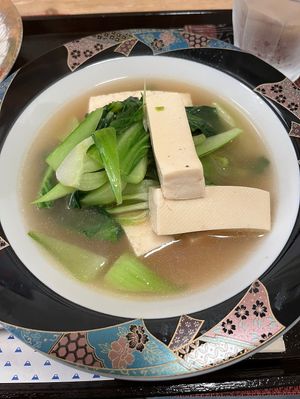 Stir-fry veggies with tofu - the broth is really nice  at Marichou-K in Kanazawa