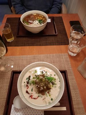 Hier beide Ramen at Marichou-K in Kanazawa