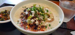 Behold! The soymilk ramen (without additional toppings added yet) at Marichou-K in Kanazawa