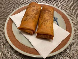 Spring rolls (really delicious!!!) at Marichou-K in Kanazawa