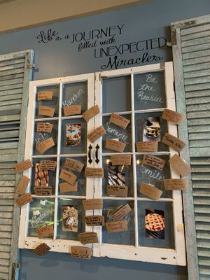 Pay it forward wall with random acts of kindness at Sweet Obsessions in Poughkeepsie