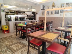 Interior (during corona) at La Bohème in Biel