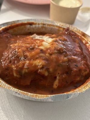 Lasagna  at Amico's Pizza in Toronto