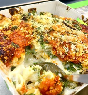 Vegan Kale and Red Tapenade Macaroni Cheese  at Pret A Manger - Trafalgar Square in London