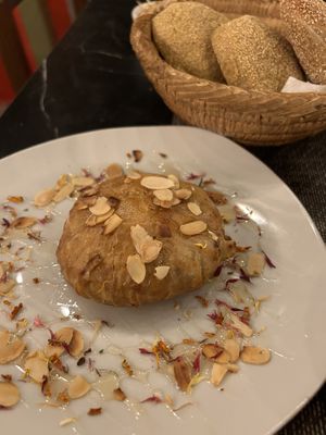 Soya meat pastilla  at Koulchi Zine in Marrakech