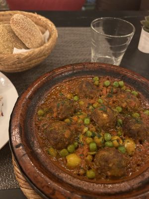 Soya meatball tajine - SUPER GOOD!!  at Koulchi Zine in Marrakech