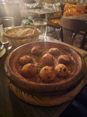 veggie ball tagine at Koulchi Zine in Marrakech