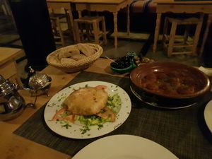 From the vegan menu at Koulchi Zine in Marrakech