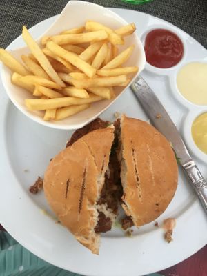 Vegan Burger  at Koulchi Zine in Marrakech