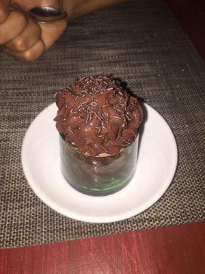 Vegan chocolate puddin  at Koulchi Zine in Marrakech