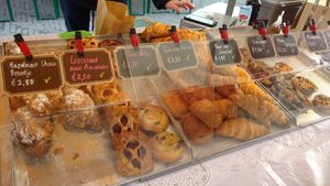 Street market at Epicurieus in The Hague
