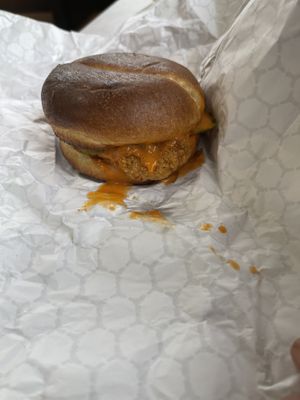  Vegan ChickUn Burger   at Pizza Pizza in Guelph