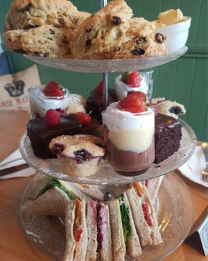 Vegan high tea (from social media) at Caffè No 3 @ Home in Durham