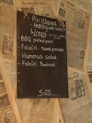 Plant based options  at Caffè No 3 @ Home in Durham