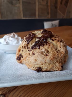 Vegan scone at Caffè No 3 @ Home in Durham