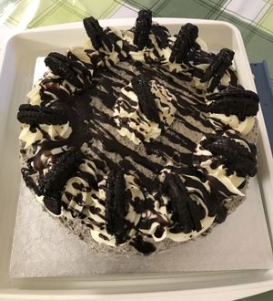 Oreo vegan cake - absolutely delicious  at Caffè No 3 @ Home in Durham