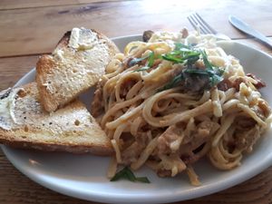 Just tucking into this. VEGAN heaven.  Wish i could give 5 stars and the owner is so lovely  even when shes clearly busy and running about.  Love this place.    at Caffè No 3 @ Home in Durham