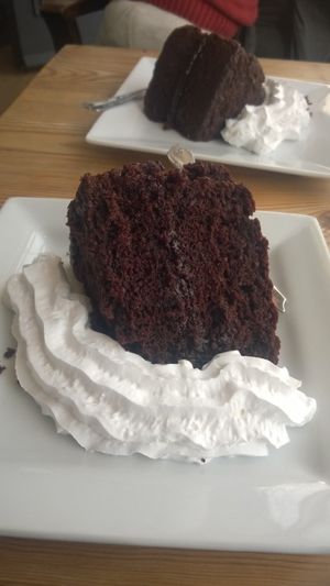 Chocolate fudge cake at Caffè No 3 @ Home in Durham