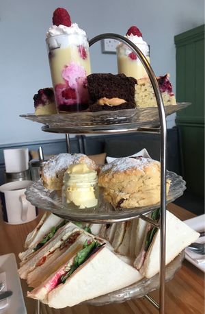 Full vegan absolutely delicious afternoon tea  at Caffè No 3 @ Home in Durham