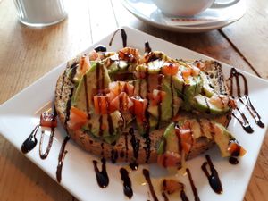 This was ao good...great coffee wirh oat milk at Caffè No 3 @ Home in Durham