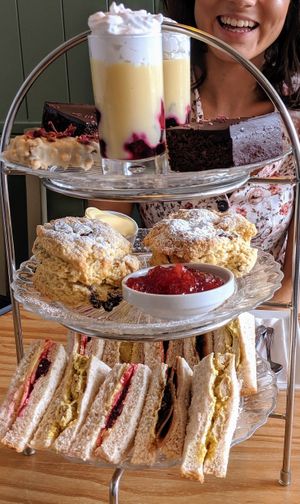 Vegan afternoon tea 😍 at Caffè No 3 @ Home in Durham