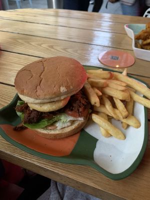 Fable mushroom burger   at Untied in Sydney