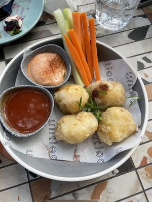 Vegan brunch cauliflower bites  at Untied in Sydney