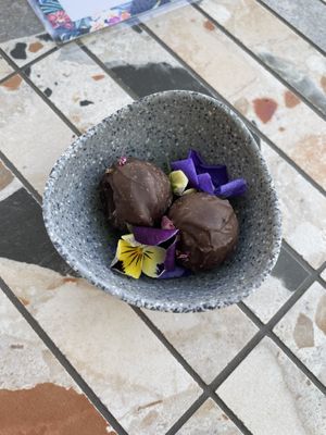 Vegan brunch truffles   at Untied in Sydney