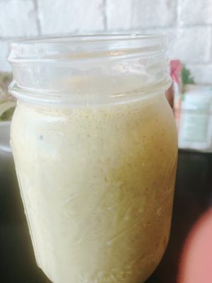 licuado ármalo tu mismo manzana espinaca naranja linaza y maca  at Tasty Beet in Chihuahua