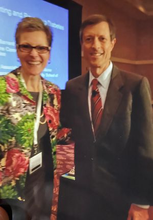 2014 with Dr. Neal Barnard at #PCRM #INMC.  Please consider attending this conference as it is consistently amazing! at Carol Wroblewski Food for Life Instructor in Indianapolis