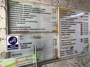 on wall  at Buen Vivir in Cucuta