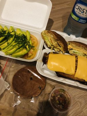 take out ham and cheese sandwich   at Buen Vivir in Cucuta