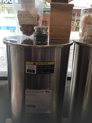 Agave nectar dispenser  at Bulk Foods in Kawasaki