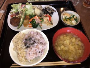 Lunch Set at Inagurashi in Tokyo