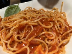 vegan spaghetti polidoro  at Vapiano in Osnabruck