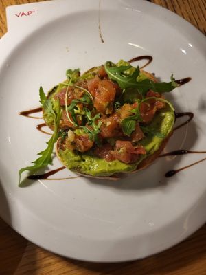 Veganes Bruschetta mit Guacamole at Vapiano in Osnabruck