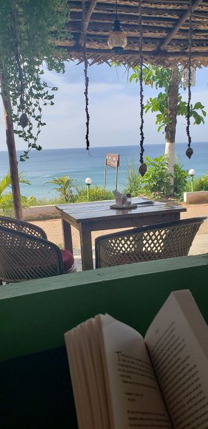 Breakfast with a view. at Holy Rabbit in Varkala