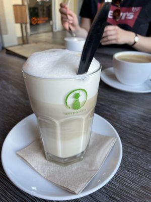 white chocolate latte  at Katzentempel - Leipzig Ost in Leipzig