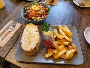 Tempeh Sandwich at Katzentempel - Leipzig Ost in Leipzig