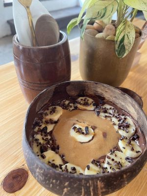 Choc PB Cup at Loving Earth Cafe in Fort Kochi