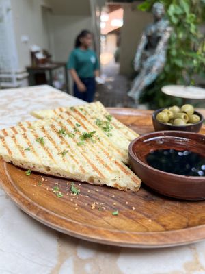 Focaccia   at Loving Earth Cafe in Fort Kochi