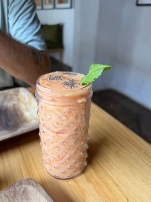 Papaya Crush 240R  at Loving Earth Cafe in Fort Kochi