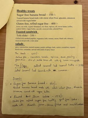 Menu 4  at Loving Earth Cafe in Fort Kochi