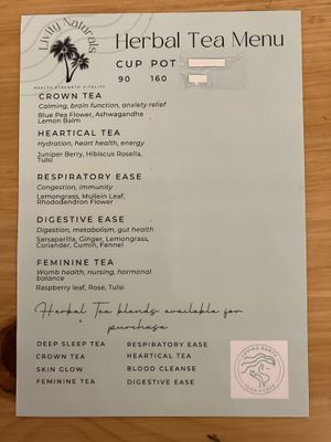 Menu 5  at Loving Earth Cafe in Fort Kochi