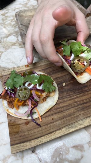 Tacos   at Loving Earth Cafe in Fort Kochi