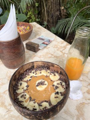 Smoothie bowl   at Loving Earth Cafe in Fort Kochi